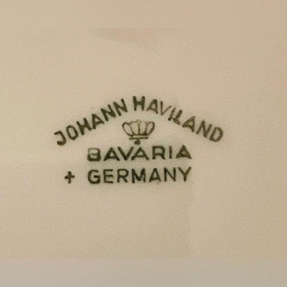 Vintage Johann Haviland Sepia Rose Bavaria Germany 10” Dinner Plates Set of 3 - Picture 10 of 11